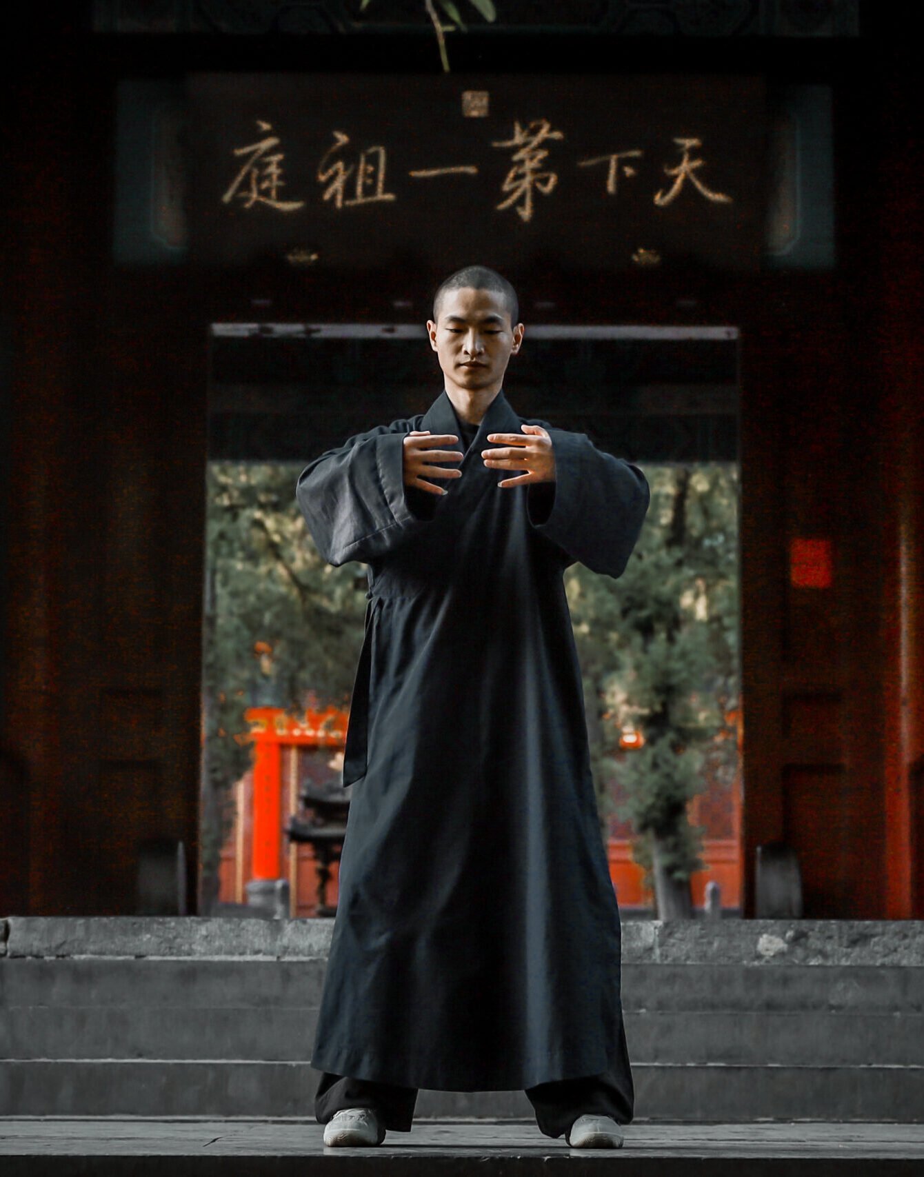 Shaolin Qigong stand meditation22