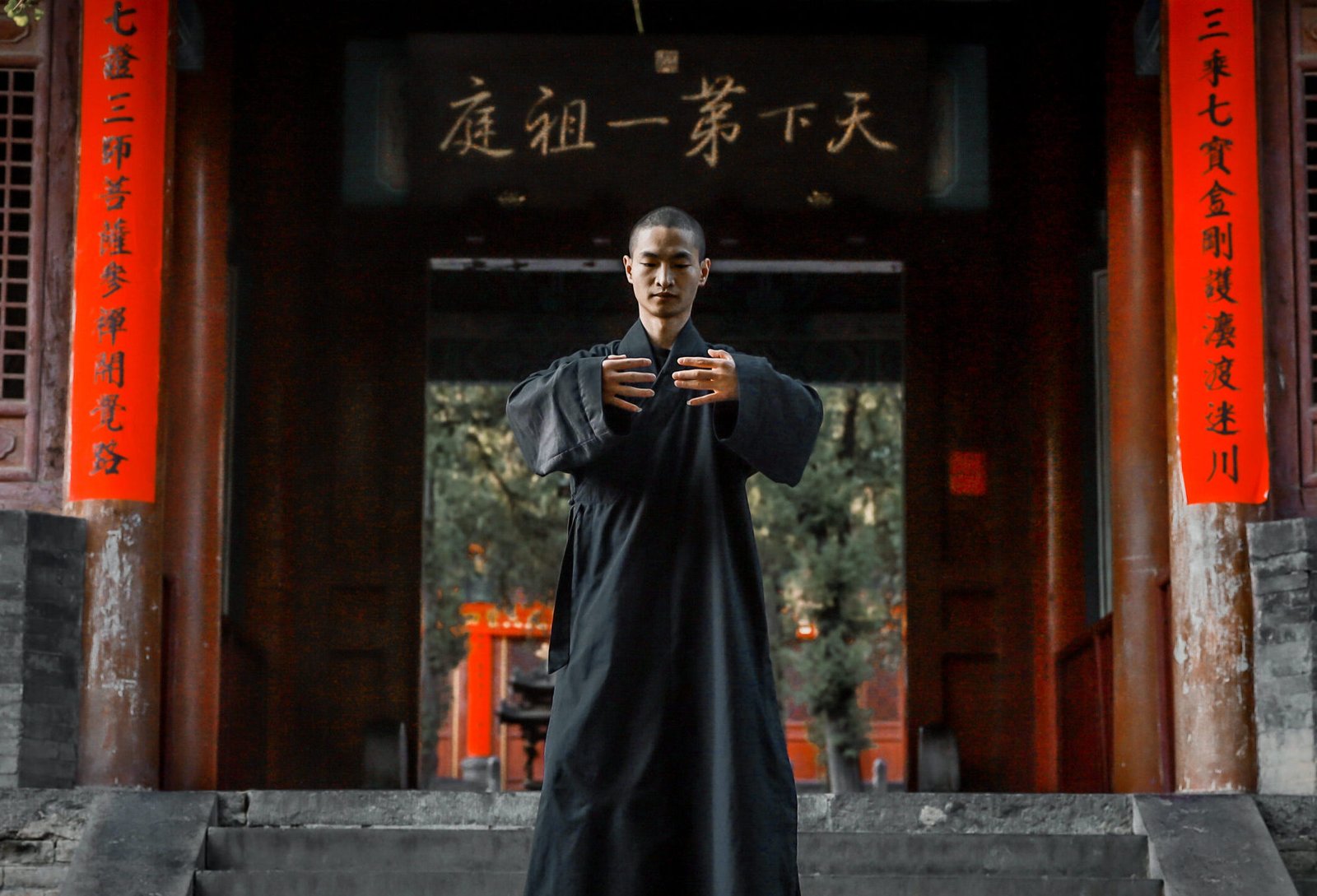 Shaolin Qigong stand meditation22